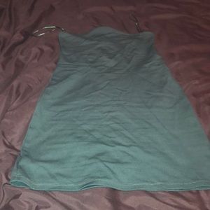 Strapless mini dress